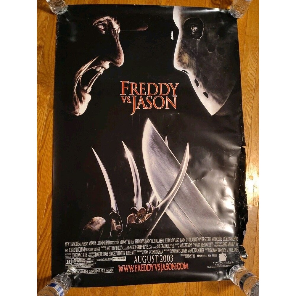 FREDDY VS. JASON MOVIE POSTER Original DS Promo 27x40 HORROR Film 2003